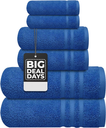 Egyptian Cotton 4 Face Cloths, 2 Hand Towels, 2 Bath Towels - 8 Piece 600GSM Towel Bale Towelsworld
